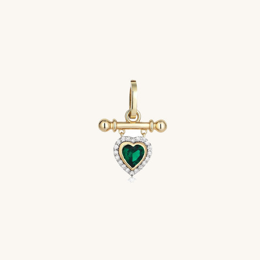 Sapphire Heart Diamond Pendant